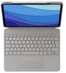 Logitech Combo Touch for iPad Pro billentyűzet és tok - Homokszürke - Német DE (920-010216) (920-010216)
