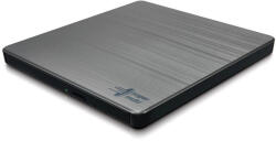 LG Ultra Slim Portable DVD-R Silver Hitachi-LG GP60NS60 Series, DVD Write /Read (GP60NS60)