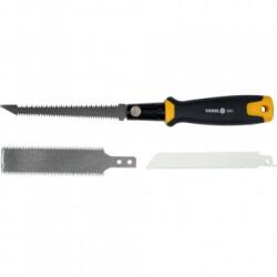 TOYA Fierastrau cu panze mixte, 125-140 mm, maner plastic, tais reversibil Fierastrau