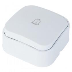 Horozk Electrik Intrerupator cu revenire Horoz Eva Ring, Alb, 10A, 250V, IP20