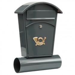 TOYA Cutie postala cu suport ziar, Vorel 78591, gri, 480x280x80 mm