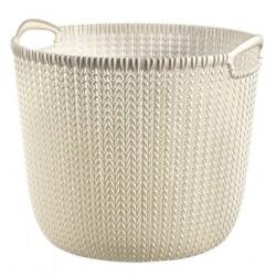 Strend Pro Coș rotund, impletit, Curver Knit 30L, crem, 40x39x33 cm