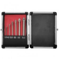 Strend Pro Set 6 burghie Strend Pro Glass, pentru sticla si ceramic, Otel-Carbon, 3-10mm