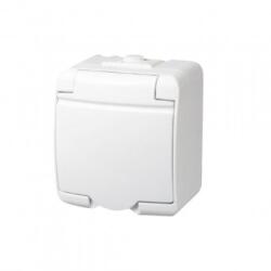 Somogyi Elektronic Priza montaj aparent Home Aquastar 21141, alb, 1 locas, IP 44