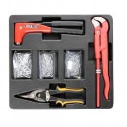 TOYA Set 6 scule tinichigerie, Yato Crom Vanadiu, pentru dulap scule Cleste