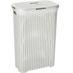 Strend Pro Coș rufe, imitatie ratan, Curver Natural Style 60L, Bej, 44x61x34 cm