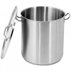 TOYA Oala inalta cu capac profesionala inox 45X45 cm, 71.6 litri