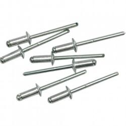 TOYA Set 50 pop nituri din aluminiu, Vorel 70500, lungime 12.7 mm, diametru 4.8 mm