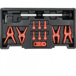 TOYA Set de cleme pentru furtunuri metalice si flexibile, 12 piese Cleste