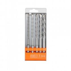 TOYA Set 5 burghie pentru beton Sthor 5-12 mm, prindere sds plus Burghiu
