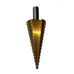Strend Pro Burghiu in trepte pentru metal, Strend Pro SD41, 4-32 mm, TiN, HSS Burghiu