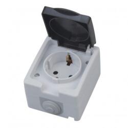 Horozk Electrik Priza simpla de exterior Horoz Atom Simple, 16A/250V, IP54
