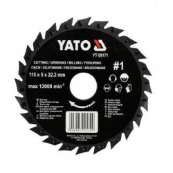 TOYA Disc circular raspel depresat, Yato, 115x5x22.2mm