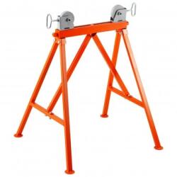 VivaTechnix Suport pentru tevi 2-36 inch cu role, Portabil, 680 x 745 x 900 mm, capacitate 1140 kg Menghina