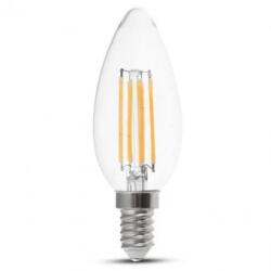 V-TAC Bec Led E14 6w Cu Filament 3000k Alb Cald