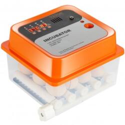 Vevor Incubator 12 oua cu intoarcere automata, Vevor, alimentare retea sau baterie 12 V, 250x225x180 mm
