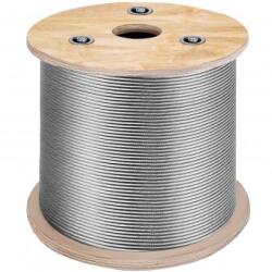 Vevor Cablu din Otel Inoxidabil, 7 x 7 Diametru 3.2 mm, Lungime 152 m