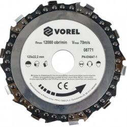 TOYA Disc circular pentru lemn, Vorel 08771, diametru exterior 125 mm, diametru interior 22.2 mm