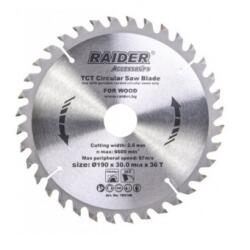 Raider Disc pentru fierastrau circular Raider 190x36Tx30mm