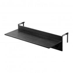 VivaTechnix Masa suspendata, pliabila, pentru balcon, Otel Inoxidabil/MDF, max 25 kg, 800 x 450 x 240 mm, Negru