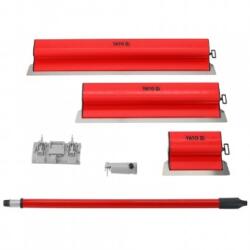 TOYA Set 3 gletiere finisaj, 250, 600, 800 mm cu maner telescopic