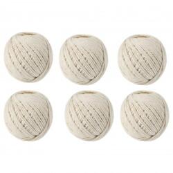 Micul Fermier Set 6 ghem sfoara bumbac Micul Fermier, 100gr, culoare alb