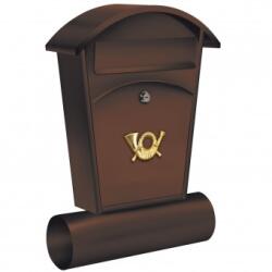 TOYA Cutie postala Vorel 78592, otel, 480x280x80mm, Maro, 2 chei, cu suport de ziar