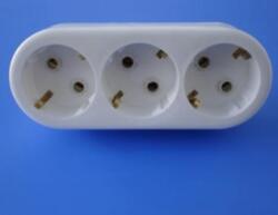 IPEE Triplu stecher ceramic cu contact de protectie CP
