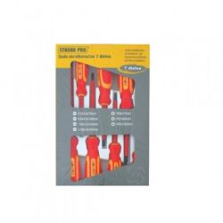 Strend Pro Set surubelnite electricieni Strend Pro YF20719, VDE 1000V, 7 buc. , Cr-V Surubelnita