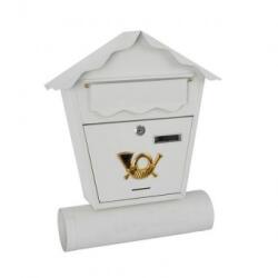 Strend Pro Cutie postala cu suport de ziar, Strend Pro Nestor, alba, 45x37x10 cm