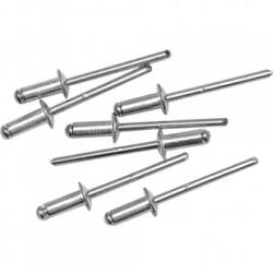 TOYA Set 50 nituri pop din aluminiu, Vorel 70320, lungime 6.4 mm, diametru 3.2 mm