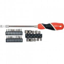 TOYA Set surubelnita, Yato, flexibila cu biti 31 buc Surubelnita