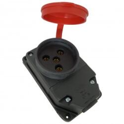 Orel Priza PT trifazata pentru exterior, Orel OR-2206, cu capac, IP44, 25A