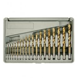 Strend Pro Set burghie pentru metal Strend Pro FD032, 19 buc TiN HSS, pentru metal, 1-10mm Burghiu