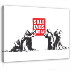 Consalnet Vászonkép, Sale Ends Today by Banksy, 80x60 cm méretben (C5-1836O6)