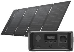 ECOFLOW Csomag: Power Station EcoFlow RIVER 3 UPS + napelem 45W USB-C (EF-PR705-UPS-B-45W-E)