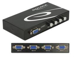 Delock 4 Portos manuális kétirányú VGA kapcsoló (87635) (87635)