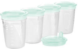 BABY ONO Pohár szett csőrös fedéllel tároláshoz, fagyasztáshoz és etetéshez Baby Ono 200 ml