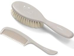BabyOno Take Care Hairbrush and Comb szett gyermekeknek születéstől kezdődően Gray