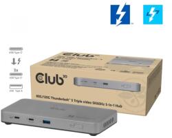 Club 3D 5-1 Thunderbolt 5 Hub Triple video 5K60Hz Thunderbolt Share Certified 180W (CSV-2563)