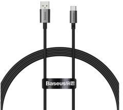 Baseus SUPERIOR adatkábel (USB - Type-C, 100W, PD gyorstöltő, 100cm, törésgátló) FEKETEP10320102114-
