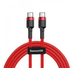 Baseus CAFULE adatkábel (Type-C - Type-C, 3A, PD gyorstöltő 3.0, 100cm) PIROSCATKLF-G09