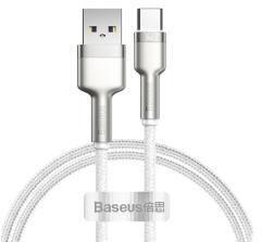Baseus CAFULE adatkábel (USB - Type-C, 66W, PD gyorstöltő, 100cm, cipőfűző) FEHÉRCAKF000102