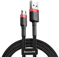 Baseus CAFULE adatkábel (USB - microUSB, 1.5A, gyorstöltő 3.0, 200cm, törésgátló) PIROS/FEKETECAMKLF (121924)