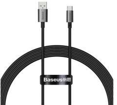 Baseus SUPERIOR adatkábel (USB - Type-C, 100W, PD gyorstöltő, 150cm, törésgátló) FEKETEP10320102114-