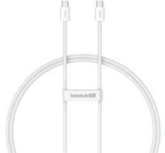 Baseus SUPERIOR 2 adatkábel (Type-C - Type-C, 100W, PD gyorstöltő, 100cm, törésgátló) FEHÉRP10365200 (159873)