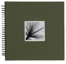 Dörr Dörr fotóalbum, spirálos, 34x34cm, 20 lap, zöld (D880355)