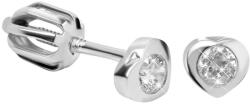 Soliter Brilio Silver Szív fülbevaló tiszta kristállyal 436 001 00122 04-0, 83 g
