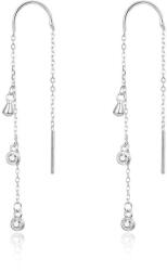 Beneto Hosszú ezüst fülbevaló cirkónium kővel AGUV1964