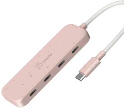 j5create JCH345ER USB 3.2 Gen 1 (3.1 Gen 1) Type-C 10000 Mbit/s Rózsa (JCH345ER-N)